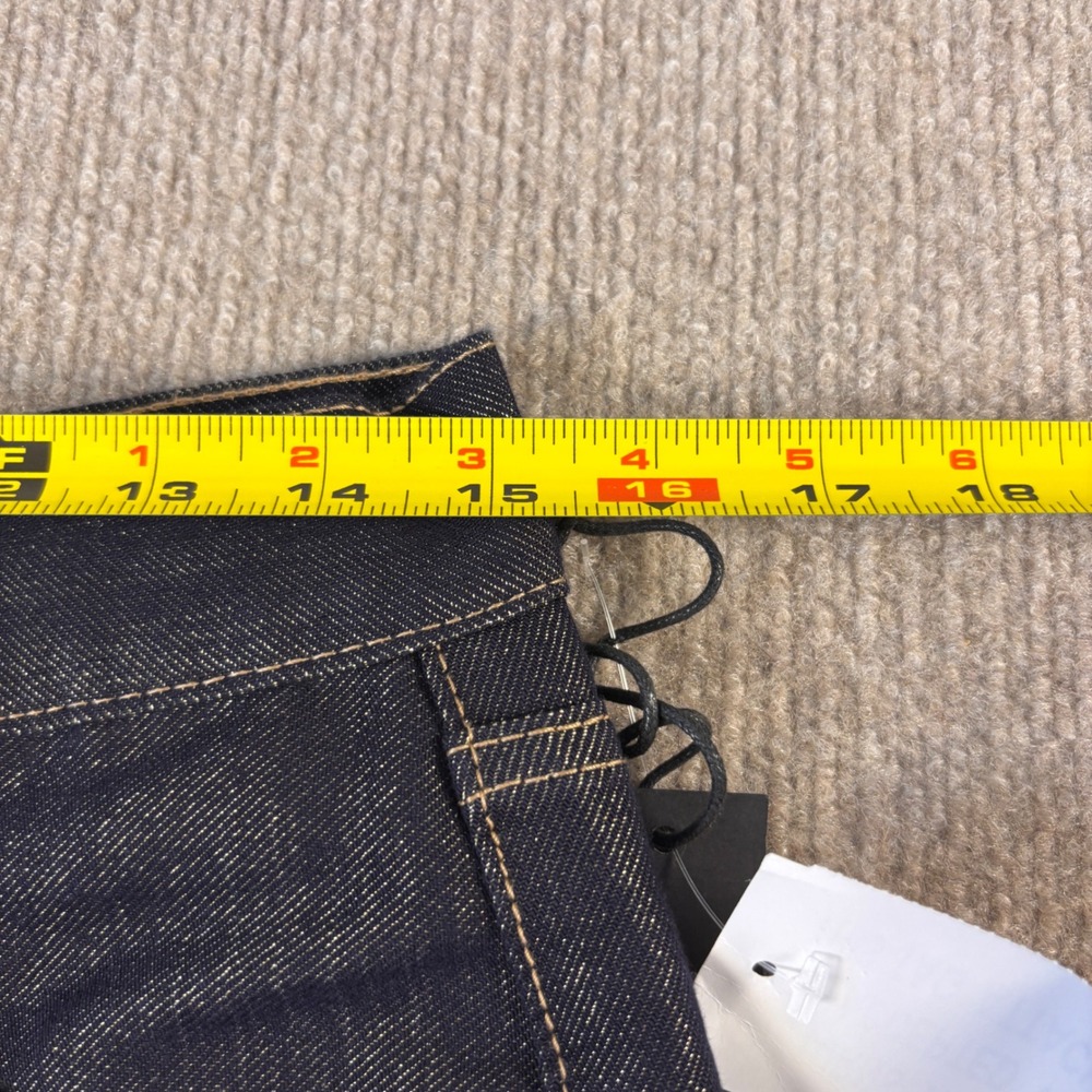 BlankNYC The Franklin Ribcage Wide Leg Gold Shimmer‎ Jeans 28 NWT Dark Wash - Picture 6 of 10